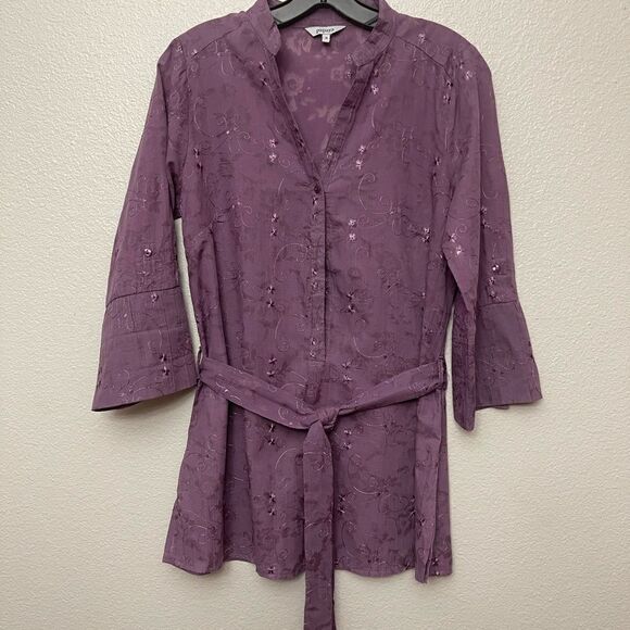 Papaya Belted Blouse Size 10 - Picture 1 of 7